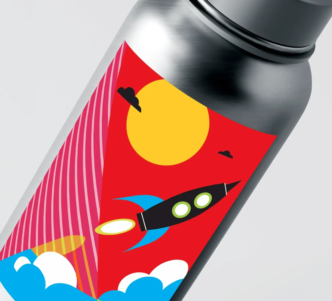 Flying Rocket sticker by LOOK DIFFERENT