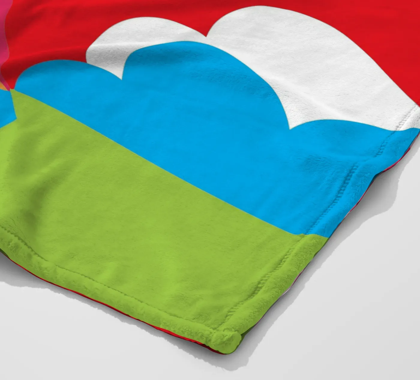 Flying Rocket fleece blanket by LOOK DIFFERENT