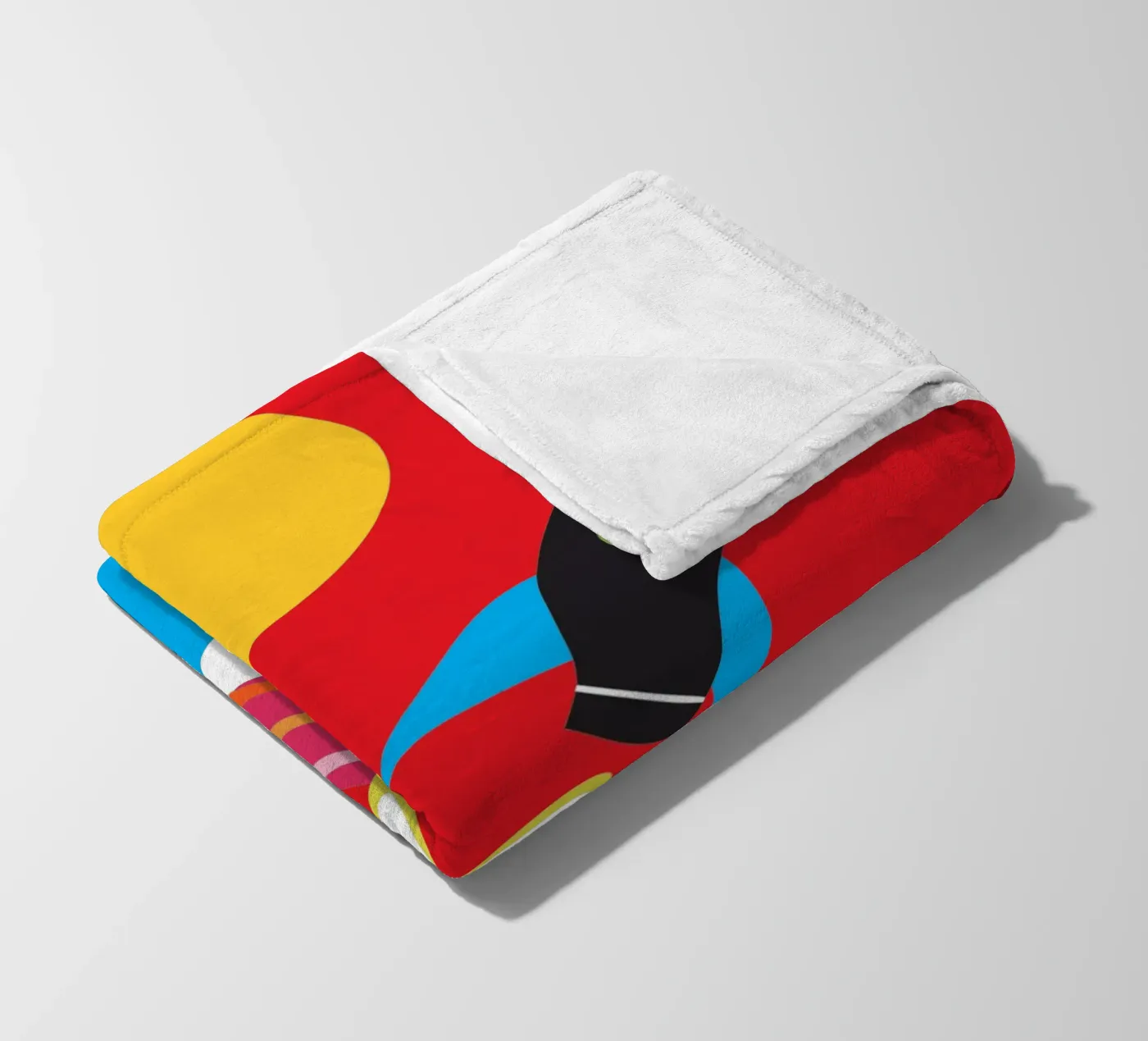 Flying Rocket fleece blanket by LOOK DIFFERENT