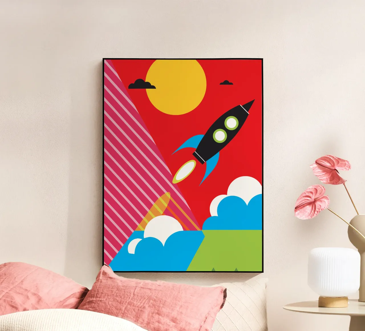 Fusée volante plexiglas de LOOK DIFFERENT