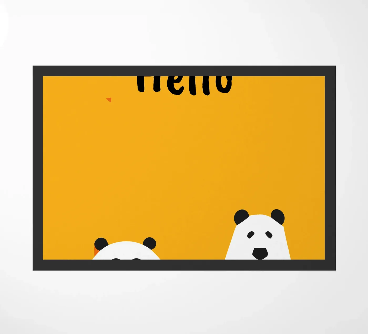 Panda and Bear deurmat van LOOK DIFFERENT