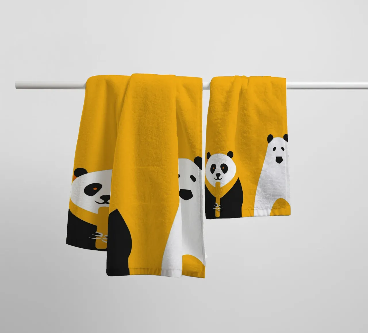 Panda e orso asciugamano da bagno da LOOK DIFFERENT