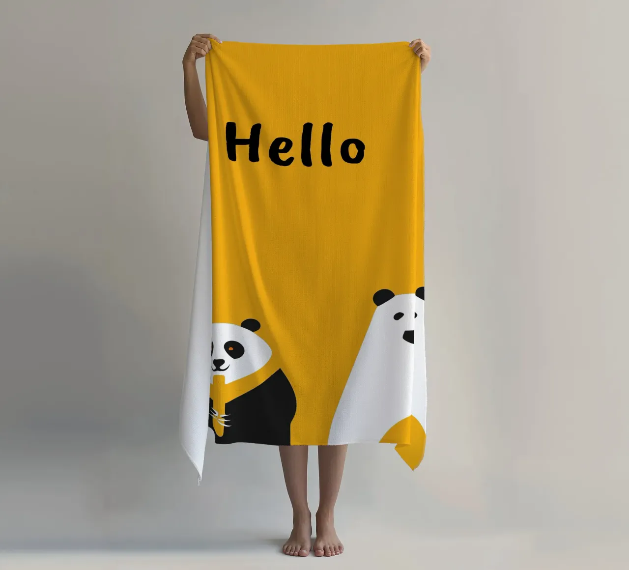 Panda e orso telo mare da LOOK DIFFERENT