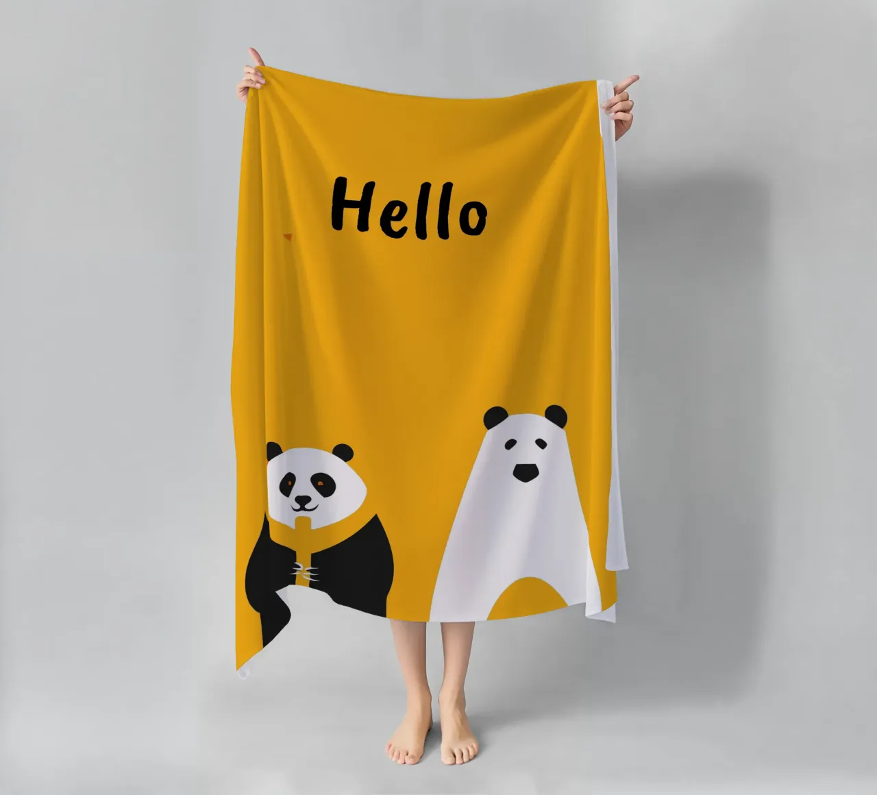 Panda e orso telo mare da LOOK DIFFERENT