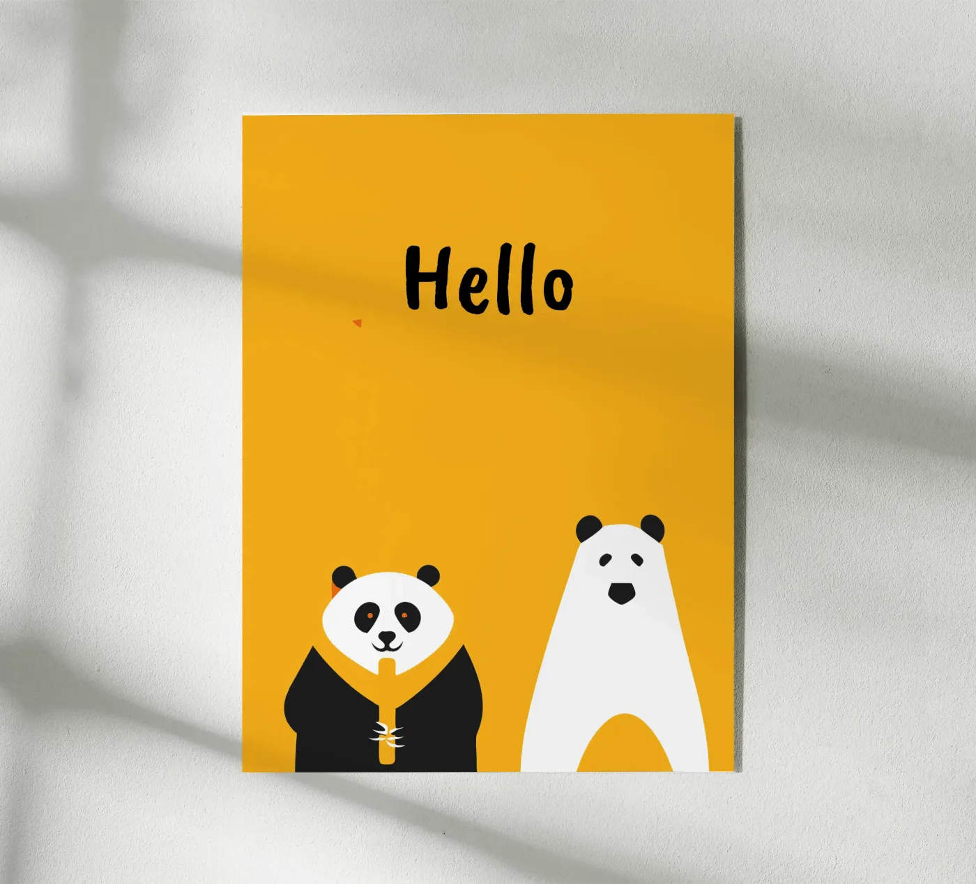 Panda and Bear Acryl-Glas von LOOK DIFFERENT