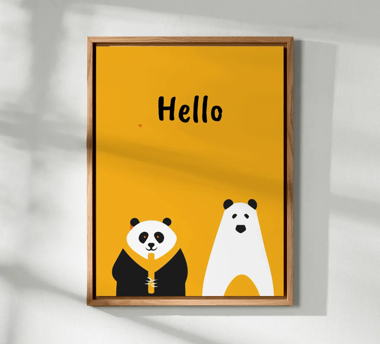 Panda e orso alluminio dibond da LOOK DIFFERENT