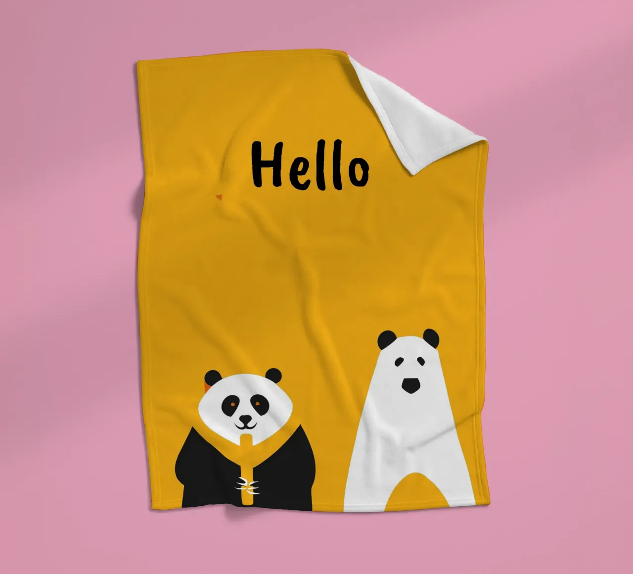 Panda e orso coperta in pile da LOOK DIFFERENT