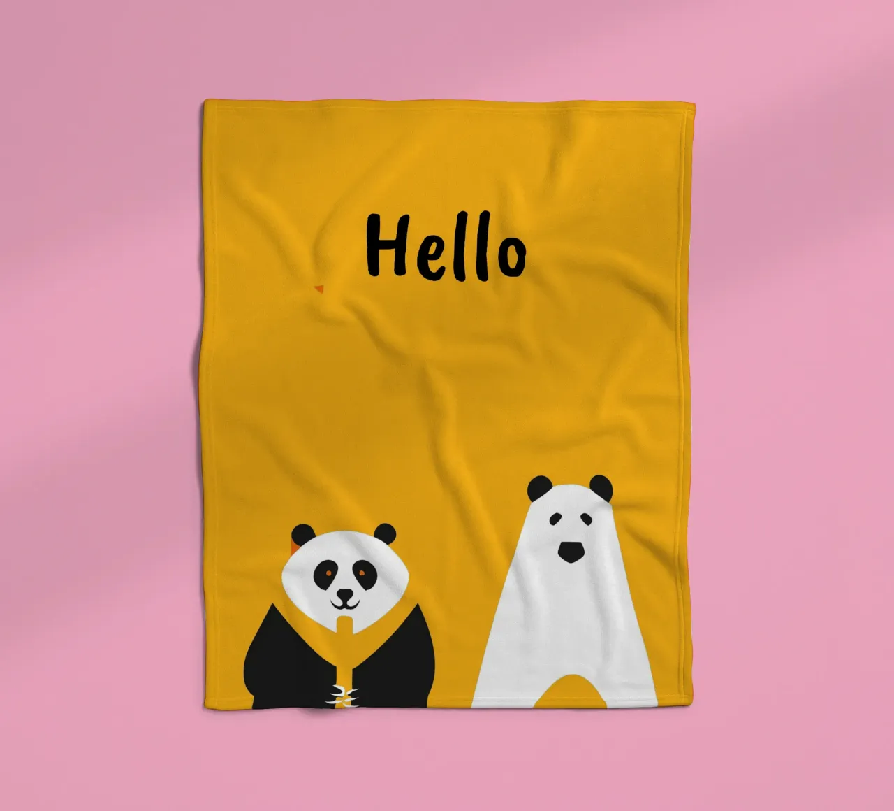 Panda e orso coperta in pile da LOOK DIFFERENT