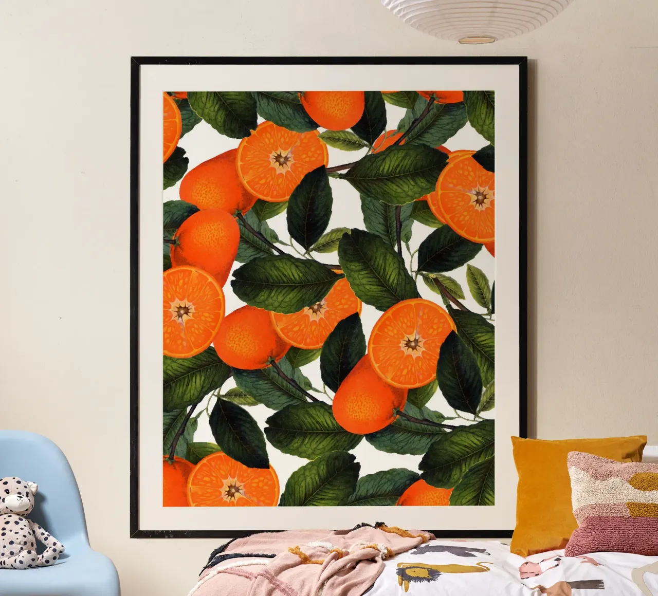 L'arancia proibita poster con telaio in alluminio da 83oranges