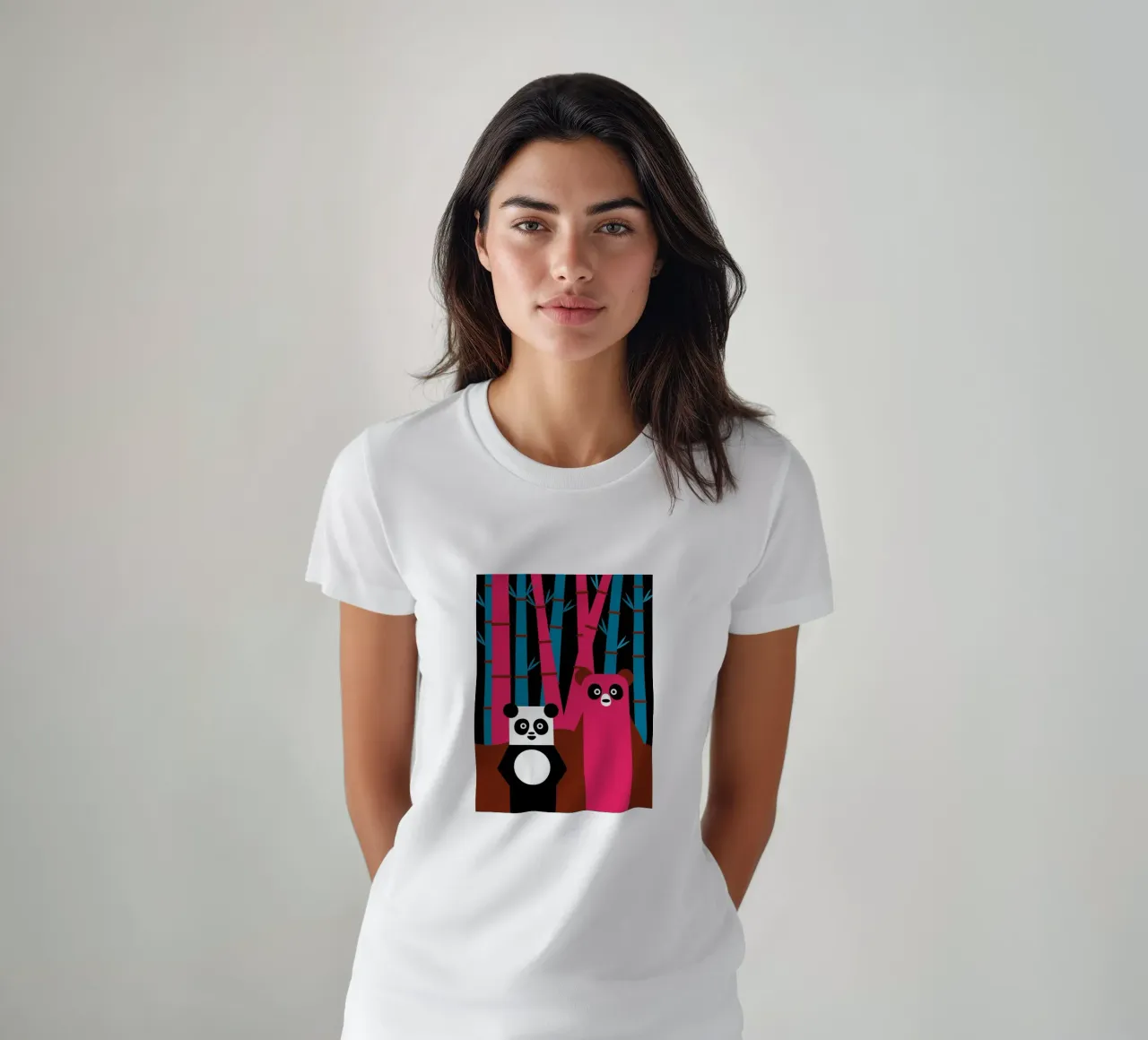 Panda e orso t-shirt da LOOK DIFFERENT