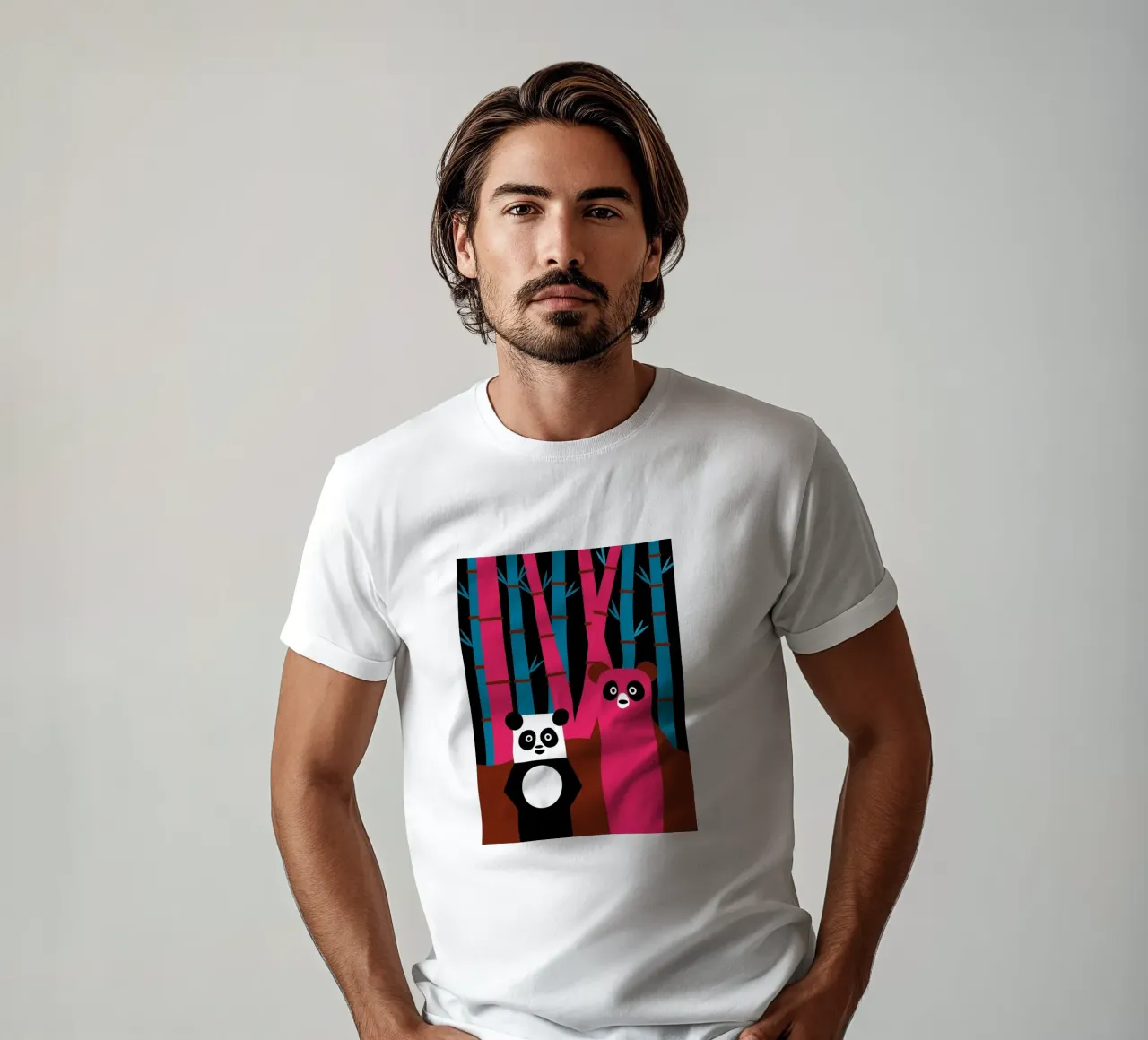 Panda e orso t-shirt da LOOK DIFFERENT