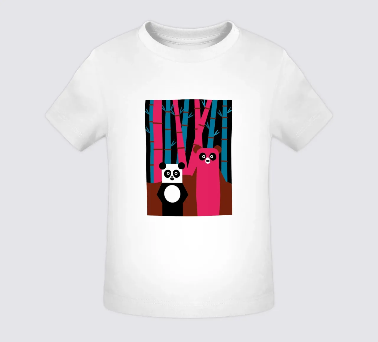Panda e orso maglietta neonato da LOOK DIFFERENT