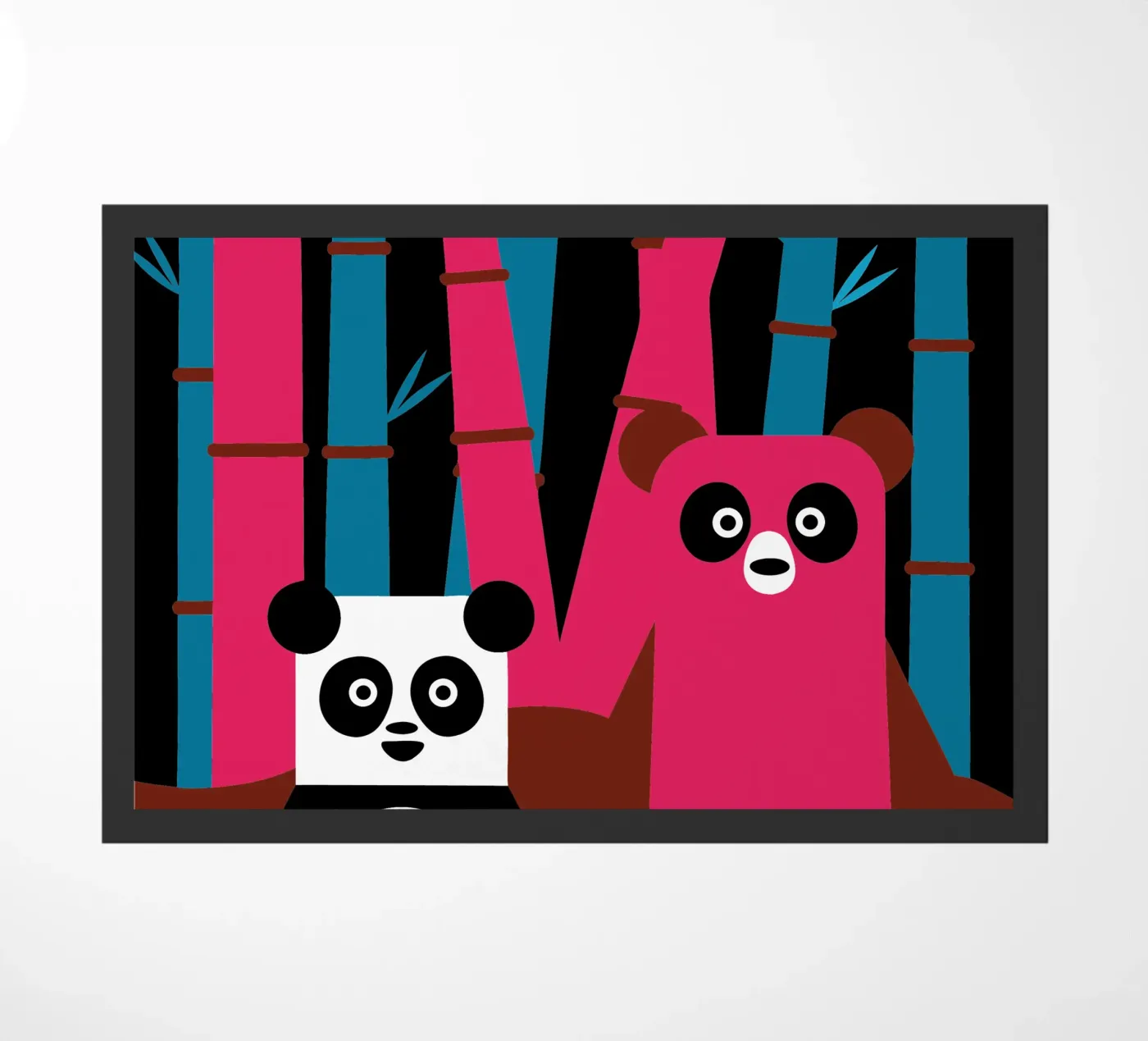 Panda and Bear Fußmatte von LOOK DIFFERENT