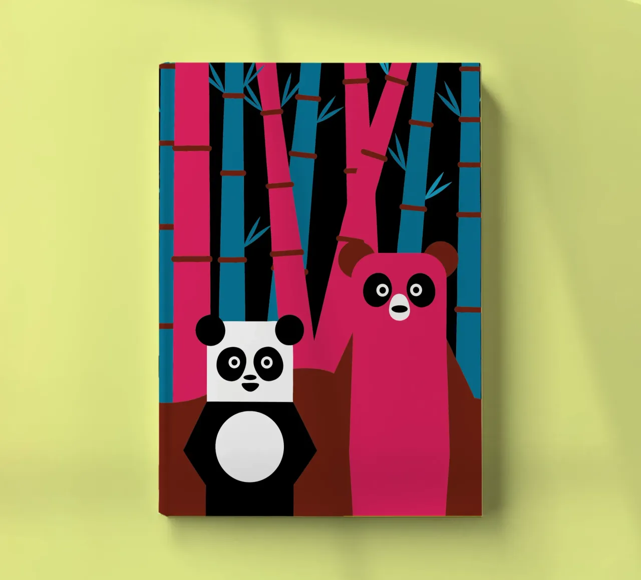 Panda and Bear notebook by LOOK DIFFERENT