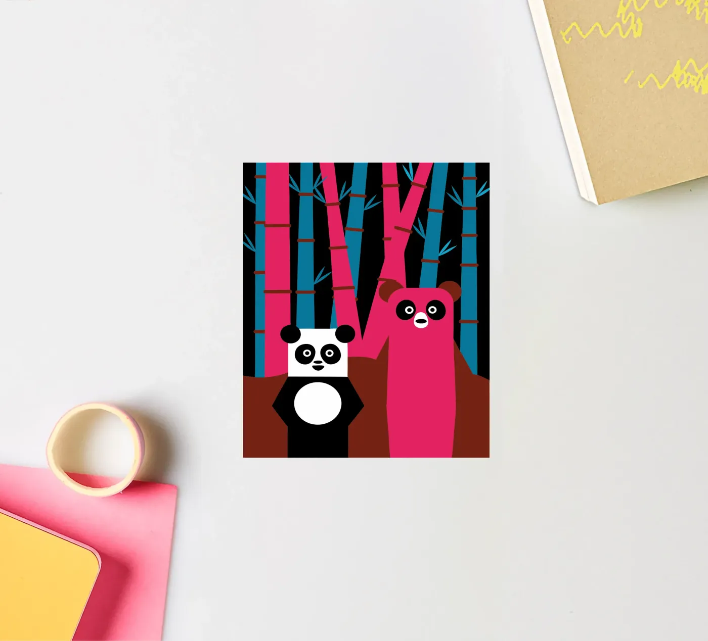 Panda e orso adesivo da LOOK DIFFERENT