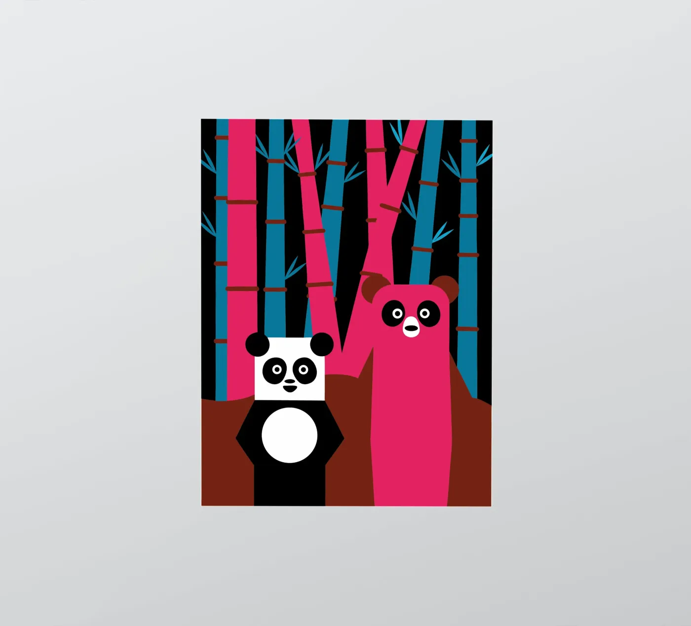 Panda e orso adesivo da LOOK DIFFERENT