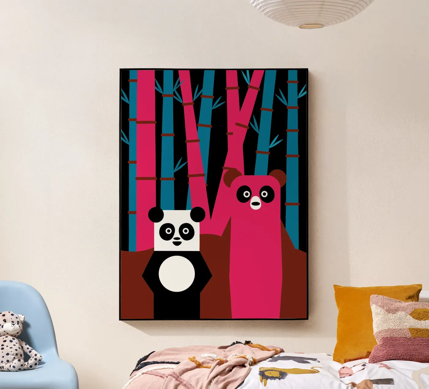 Panda and Bear plexiglas de LOOK DIFFERENT