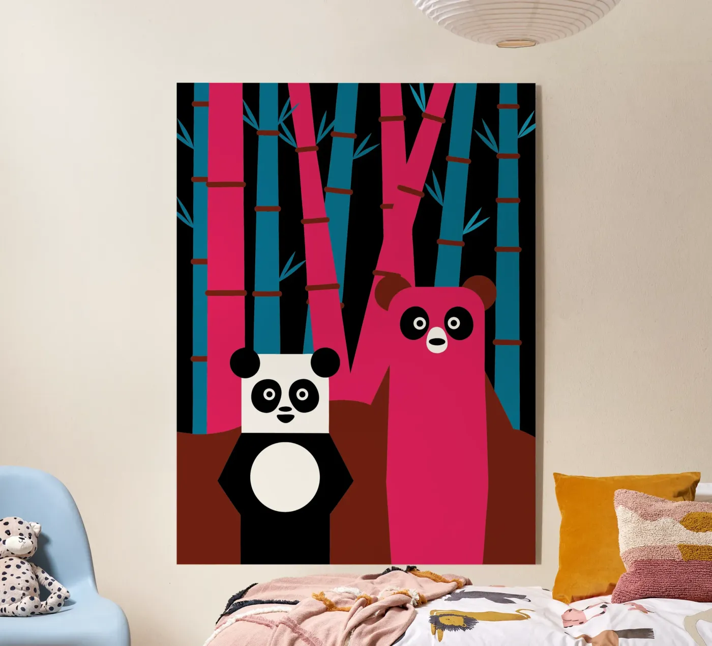 Panda and Bear plexiglas de LOOK DIFFERENT