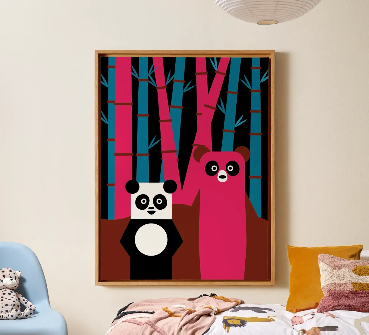 Panda e orso tela da LOOK DIFFERENT