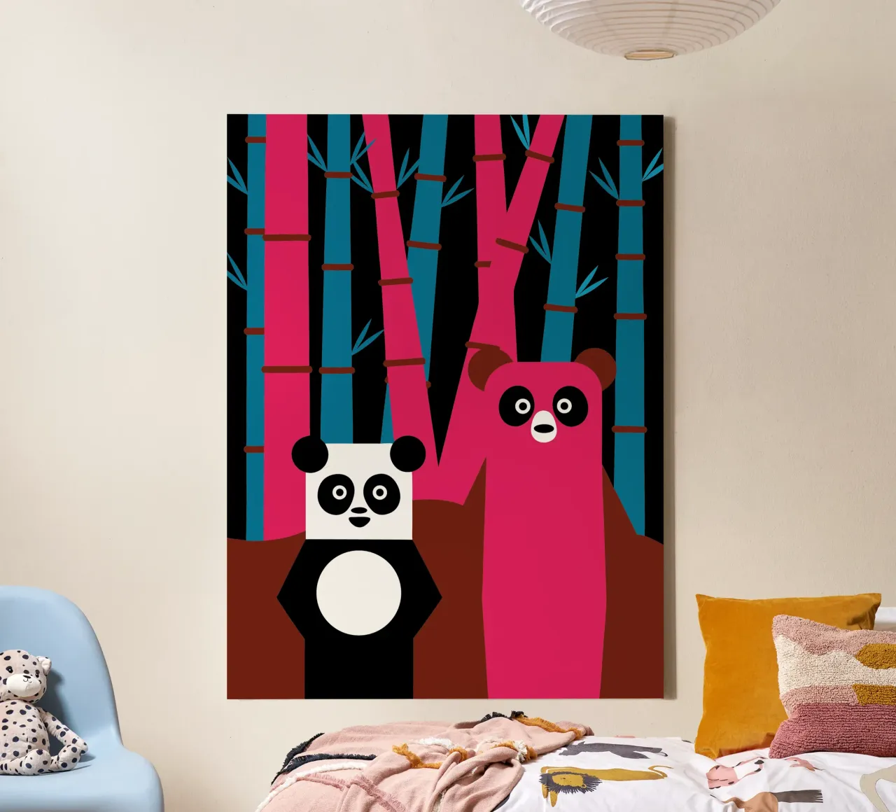 Panda e orso tela da LOOK DIFFERENT