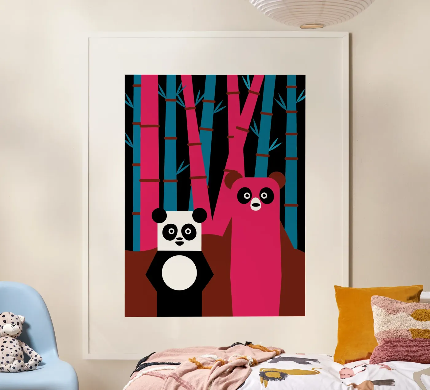 Panda and Bear Poster von LOOK DIFFERENT