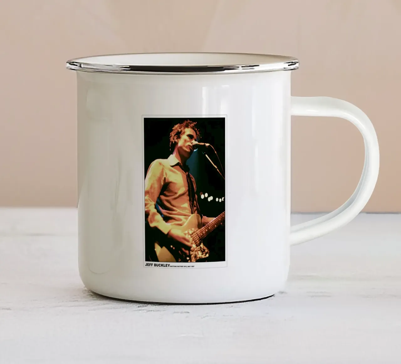 Concerto delle leggende musicali di Jeff Buckley tazza in smalto da greskulargenama