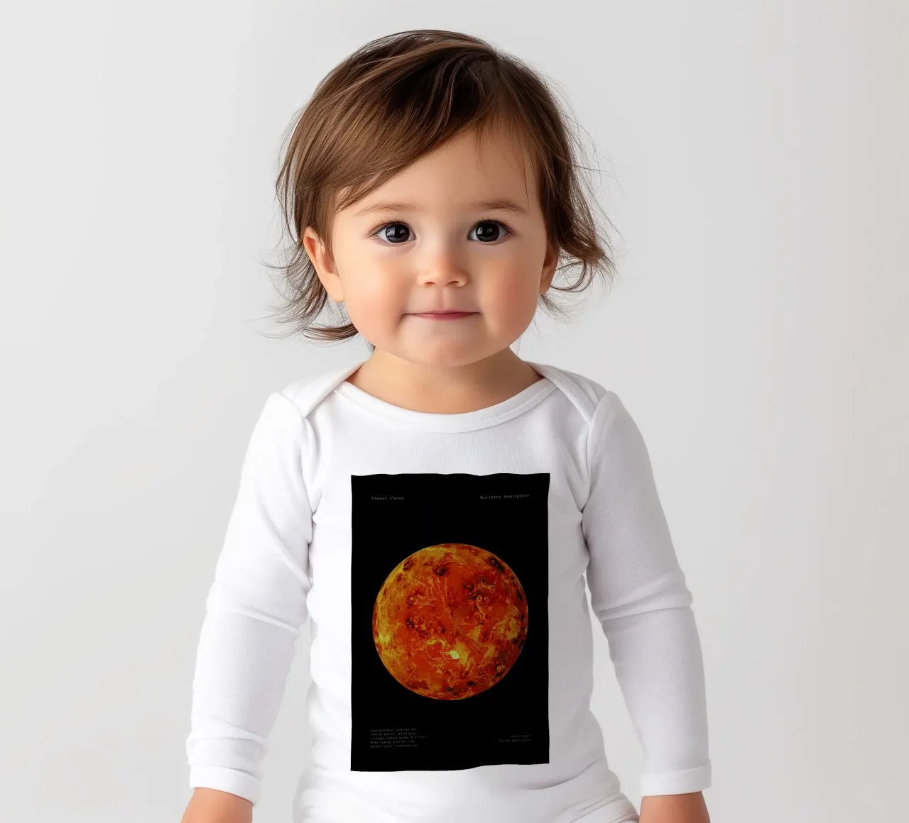 Venus long-sleeve baby romper by Vintage by JUNIQE