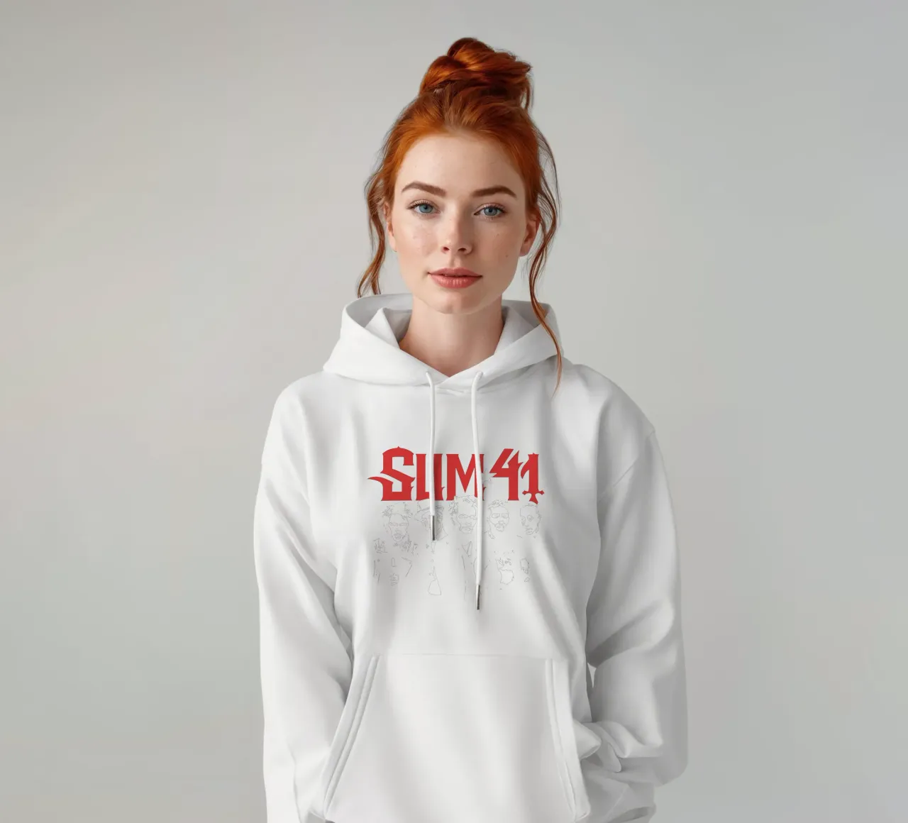 Sum 41 Contrast Portrait felpa con cappuccio da lindacleveland