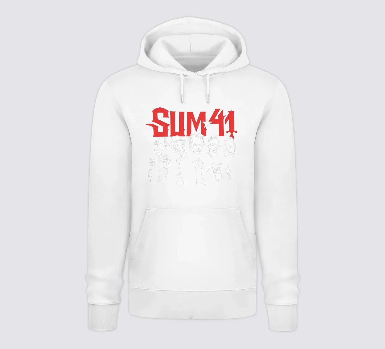 Sum 41 Contrast Portrait felpa con cappuccio da lindacleveland