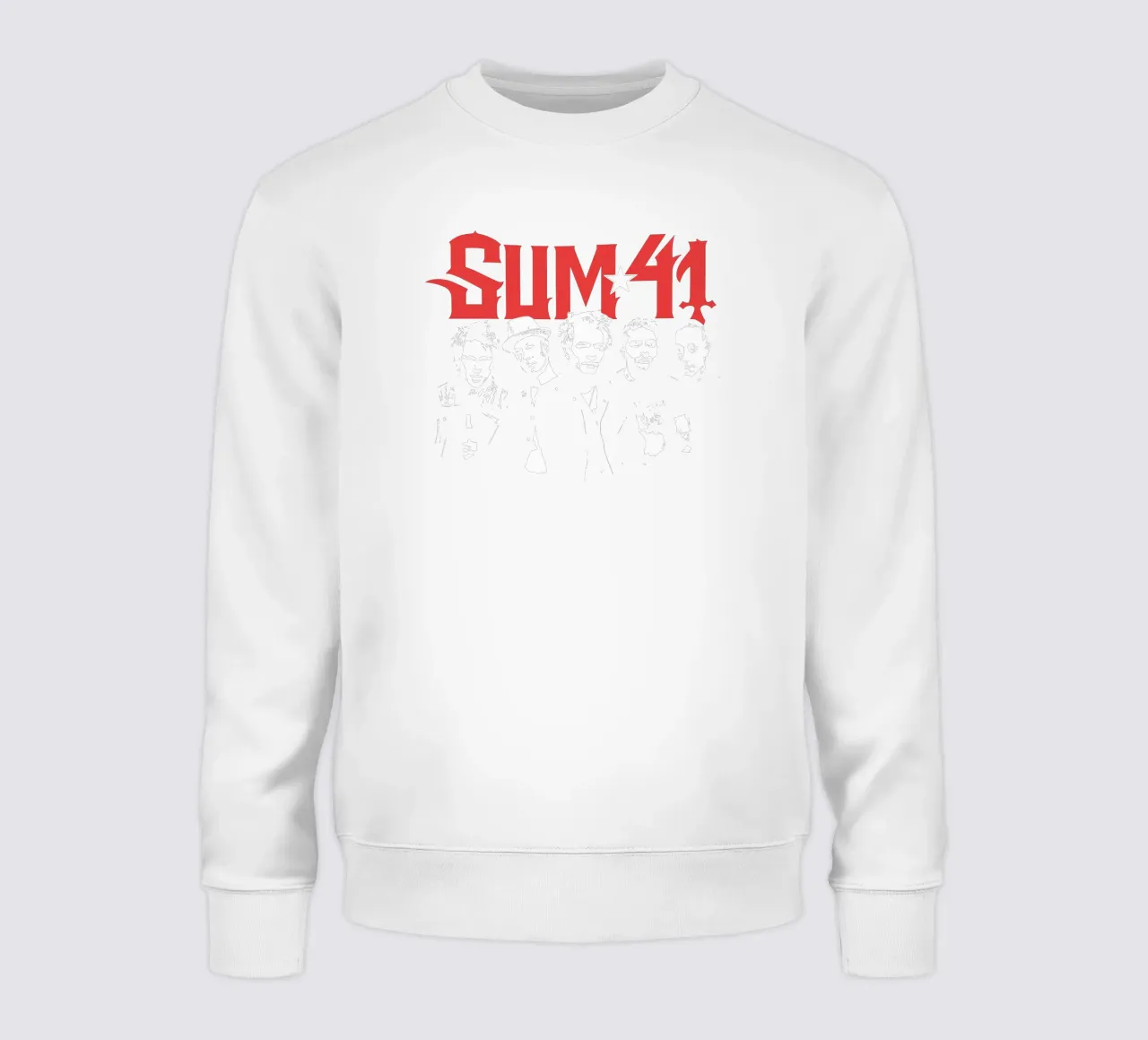 Sum 41 Contrast Portrait felpa da lindacleveland