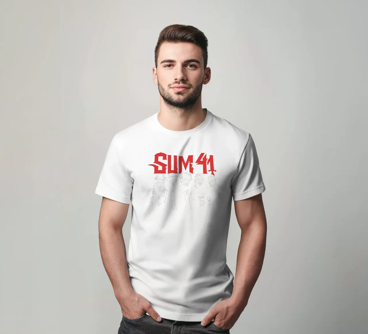 Sum 41 Contrast Portrait t-shirt da lindacleveland