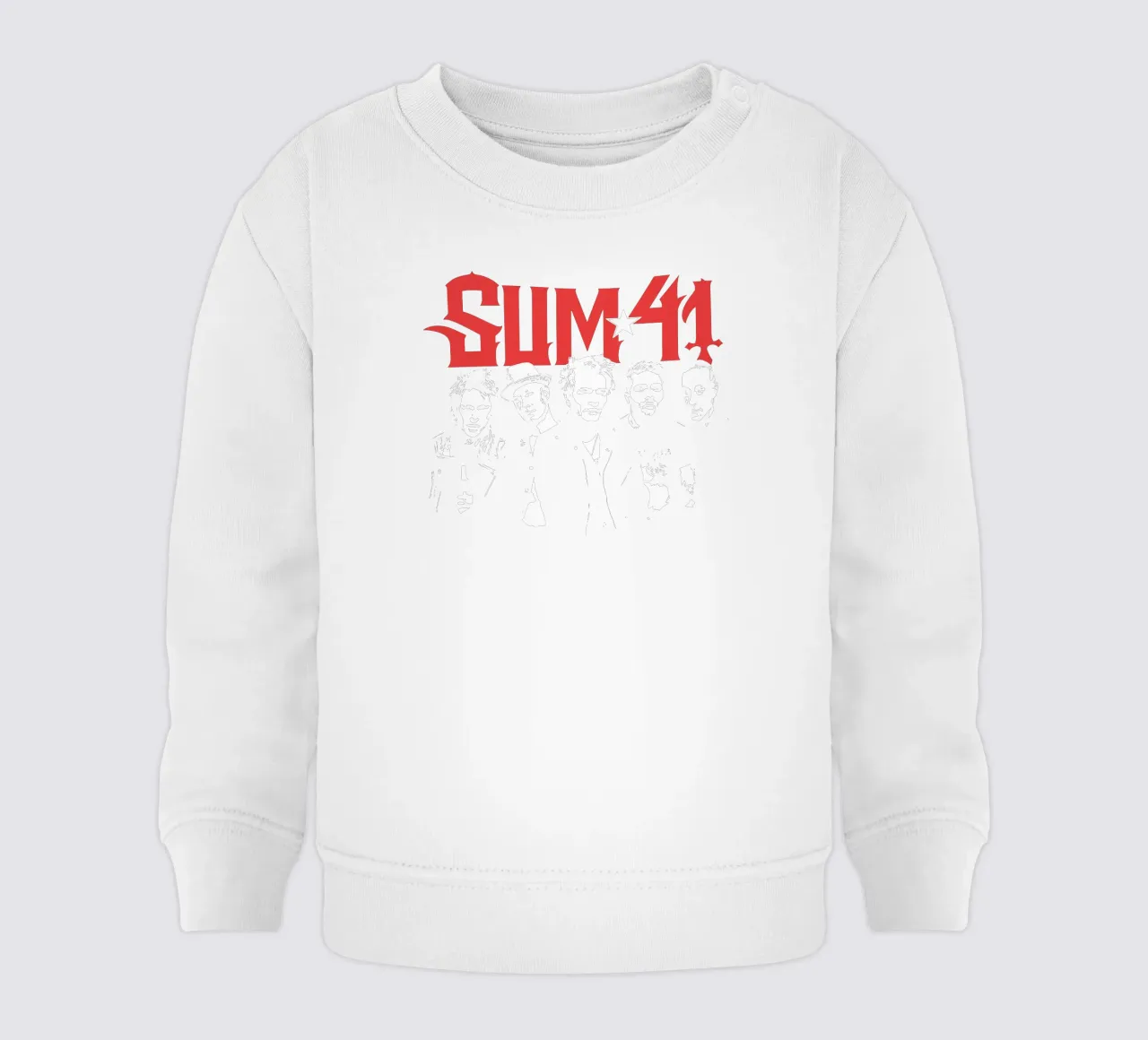 Sum 41 Contrast Portrait felpa neonato da lindacleveland