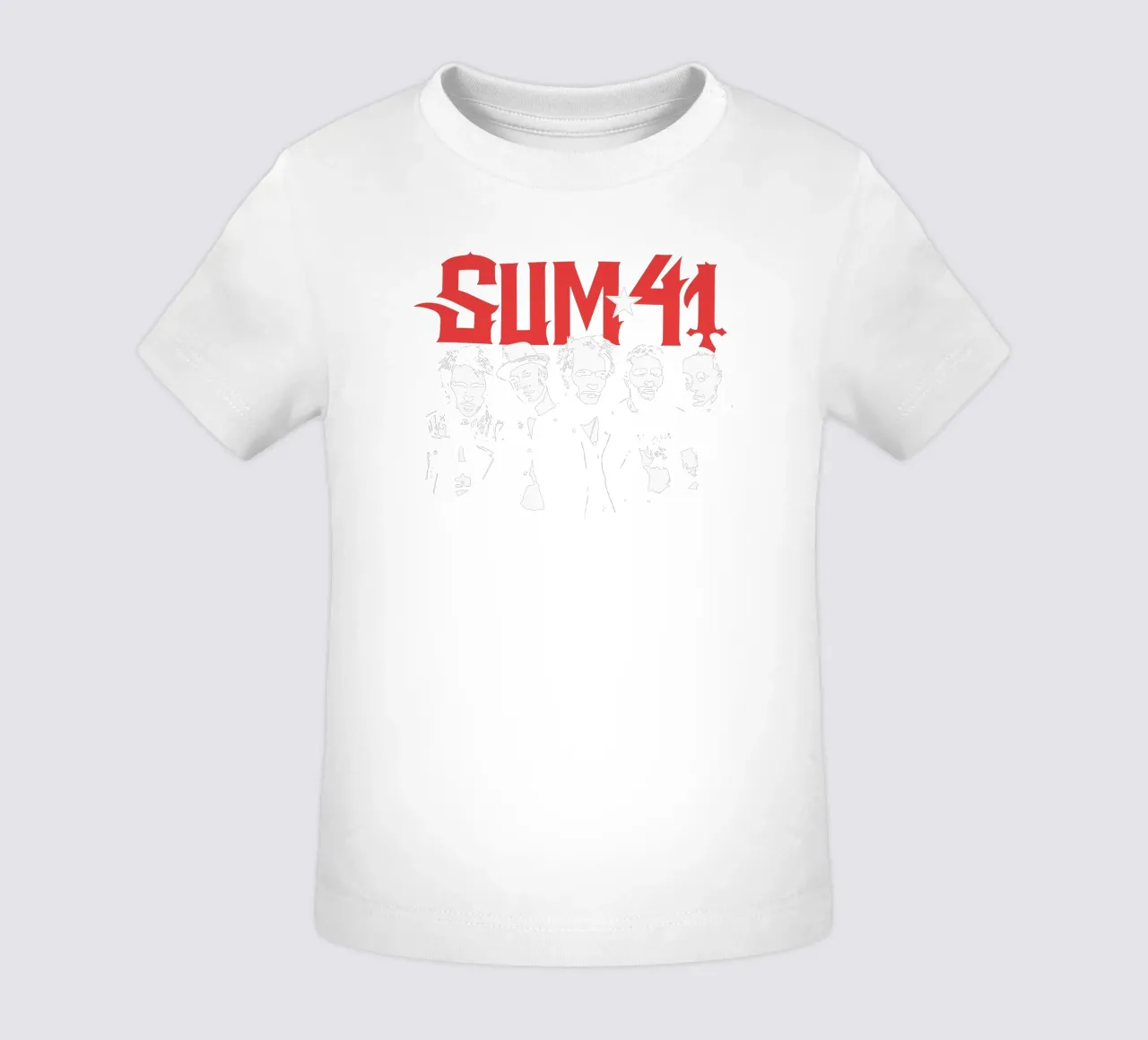 Sum 41 Contrast Portrait maglietta neonato da lindacleveland