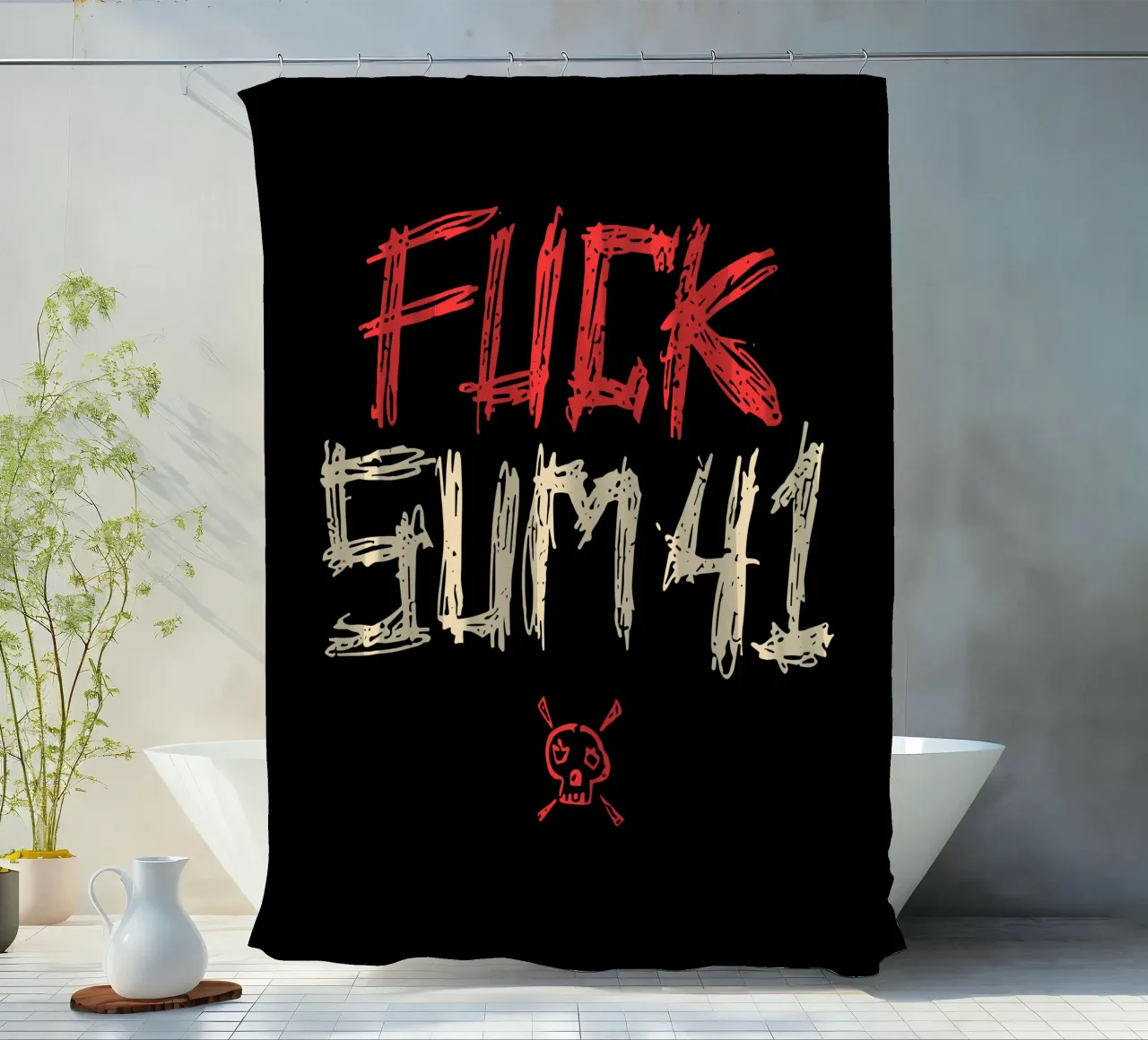 Sum 41 Fck tenda da doccia da lindacleveland