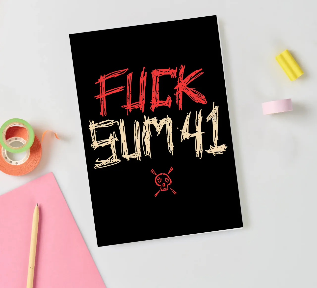 Sum 41 Fck notebook by lindacleveland