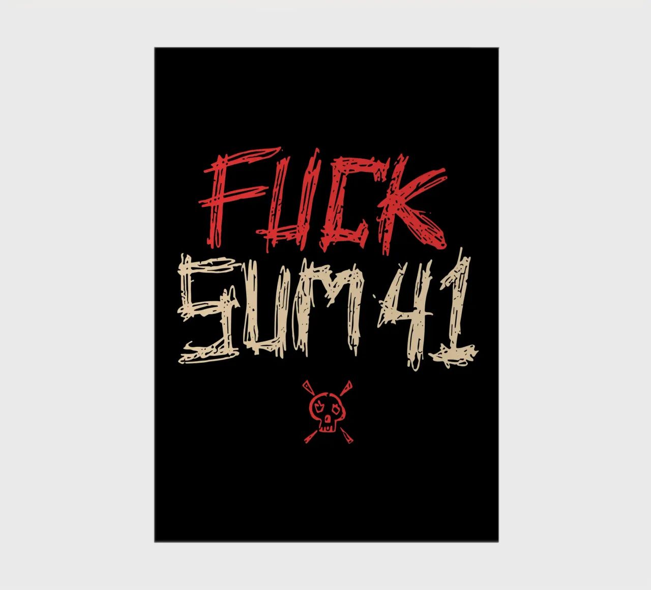 Sum 41 Fck notebook by lindacleveland