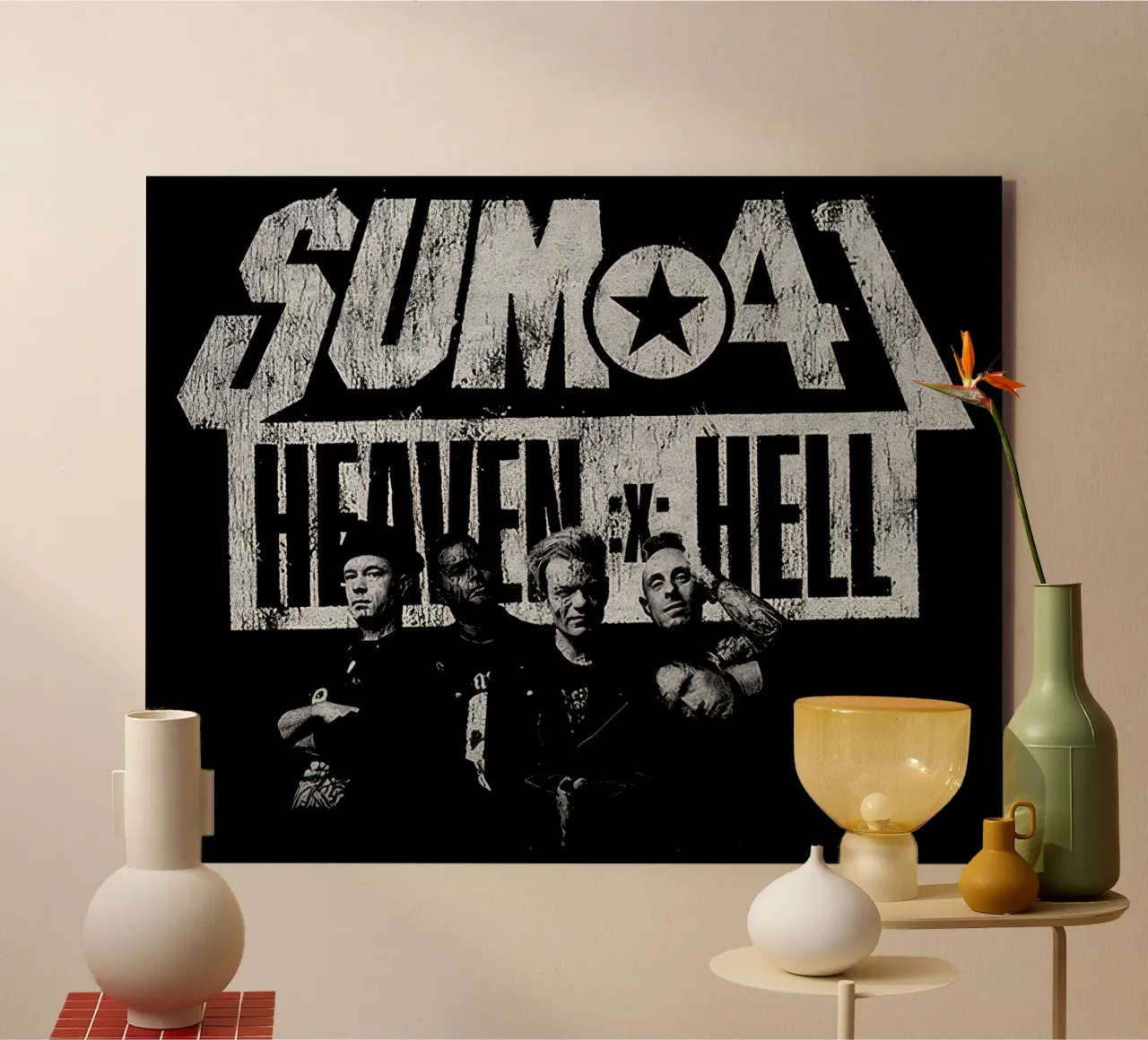 Sum 41 Heaven x Hell alluminio dibond da lindacleveland