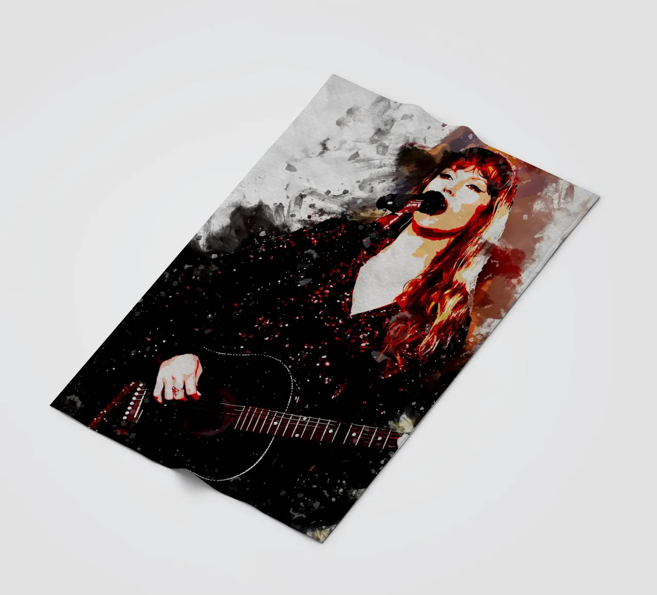Sbaffo di Taylor Swift coperta in pile da neonartroom