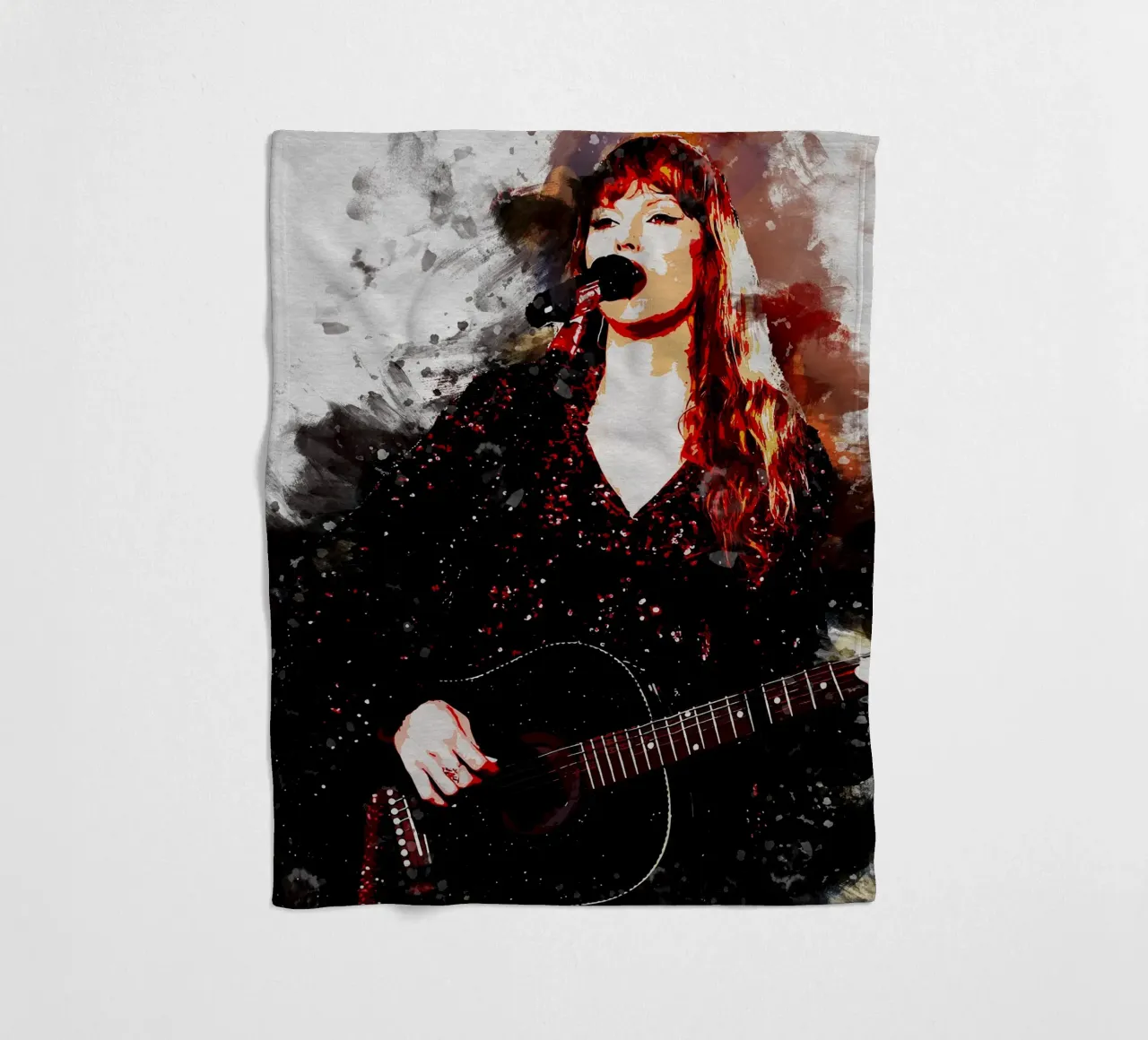 Sbaffo di Taylor Swift coperta in pile da neonartroom