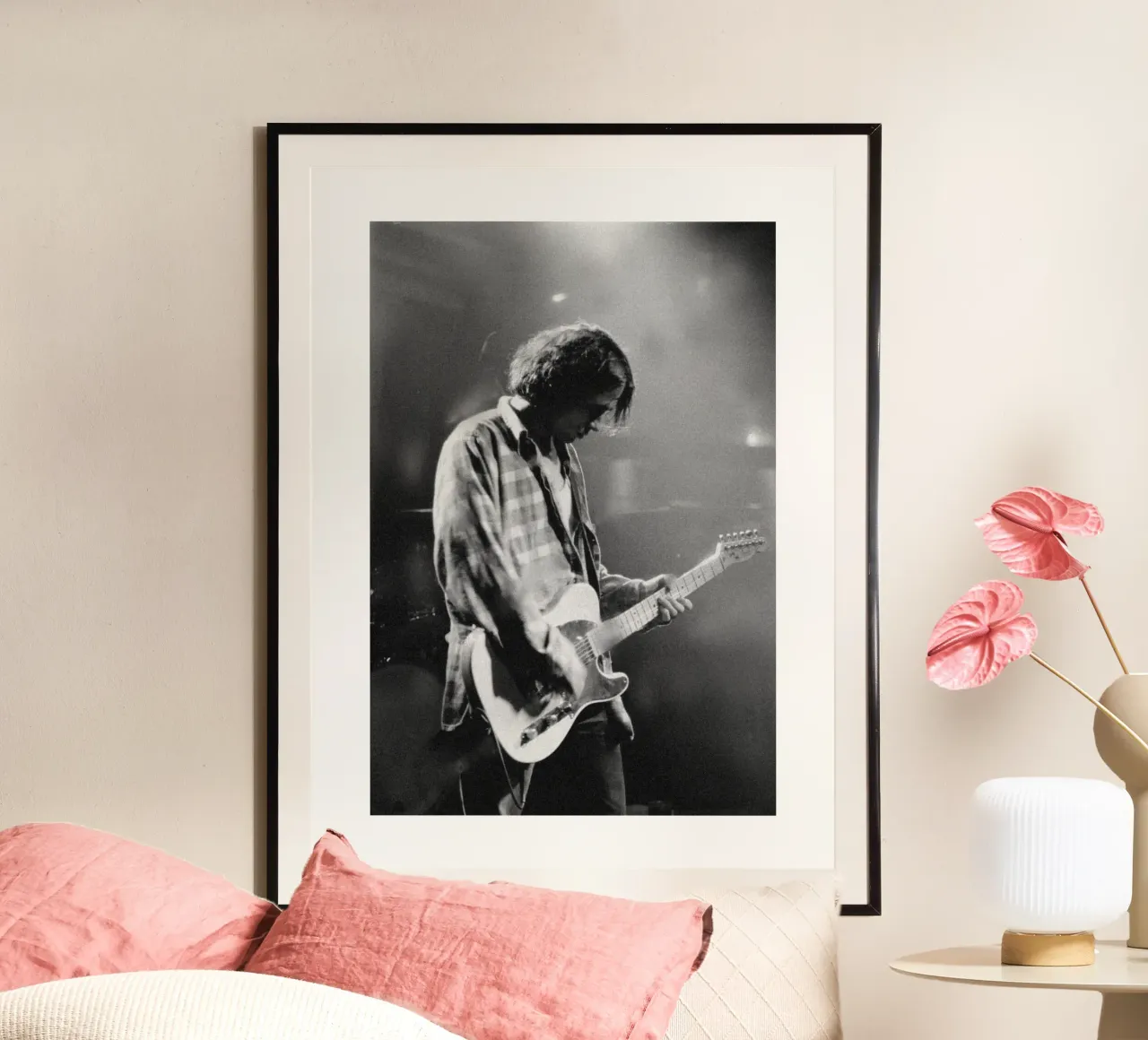 Miglior concerto per chitarra Jeff Buckley poster con telaio in plastica da greskulargenama
