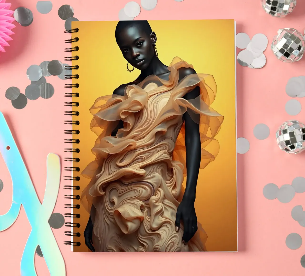 Latte Fashion spiral notebook by Anita's Dream