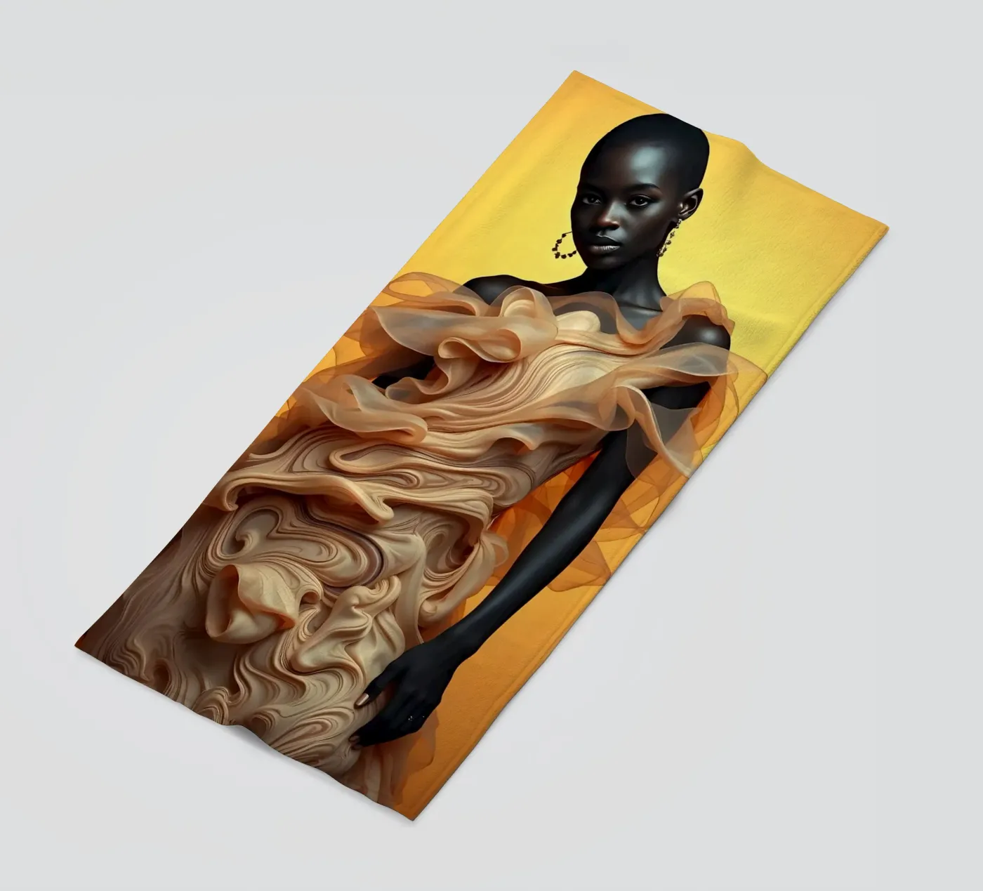 Latte Fashion beach towel by Anita's Dream