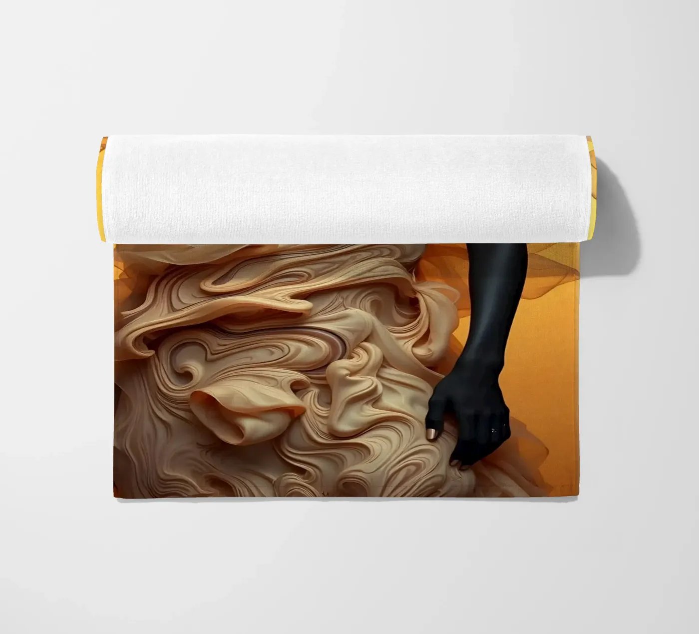 Latte Fashion beach towel by Anita's Dream