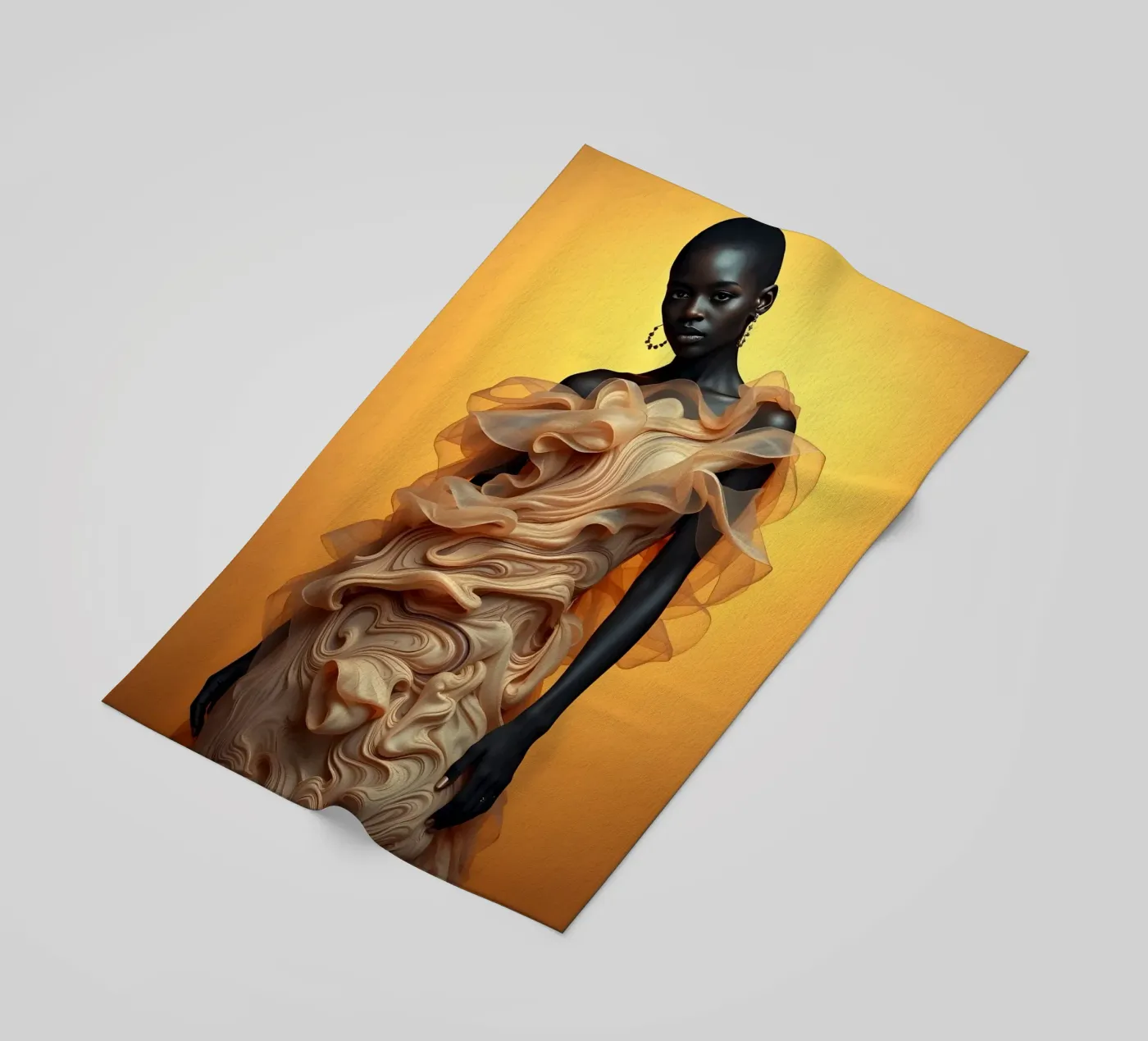 Latte Fashion beach towel by Anita's Dream