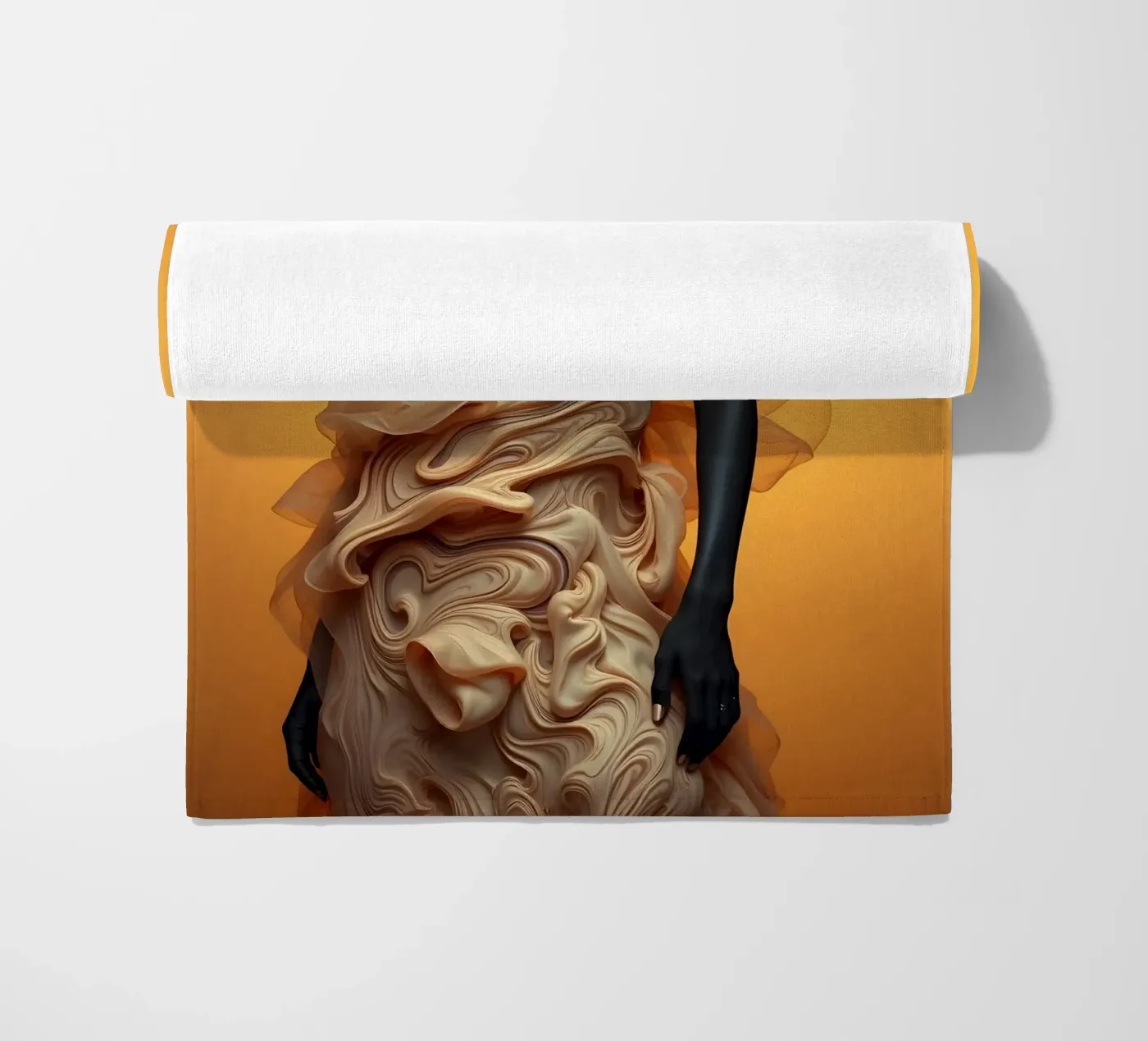 Latte Fashion beach towel by Anita's Dream