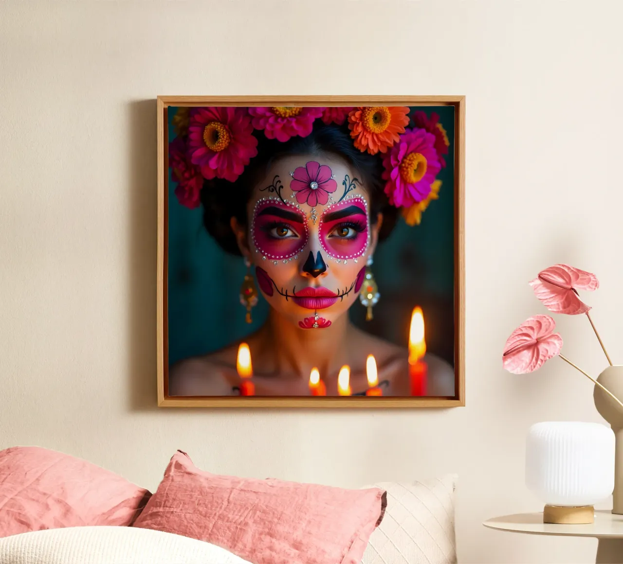 Dag van de Doden canvas met Baklijst van Anita's Dream