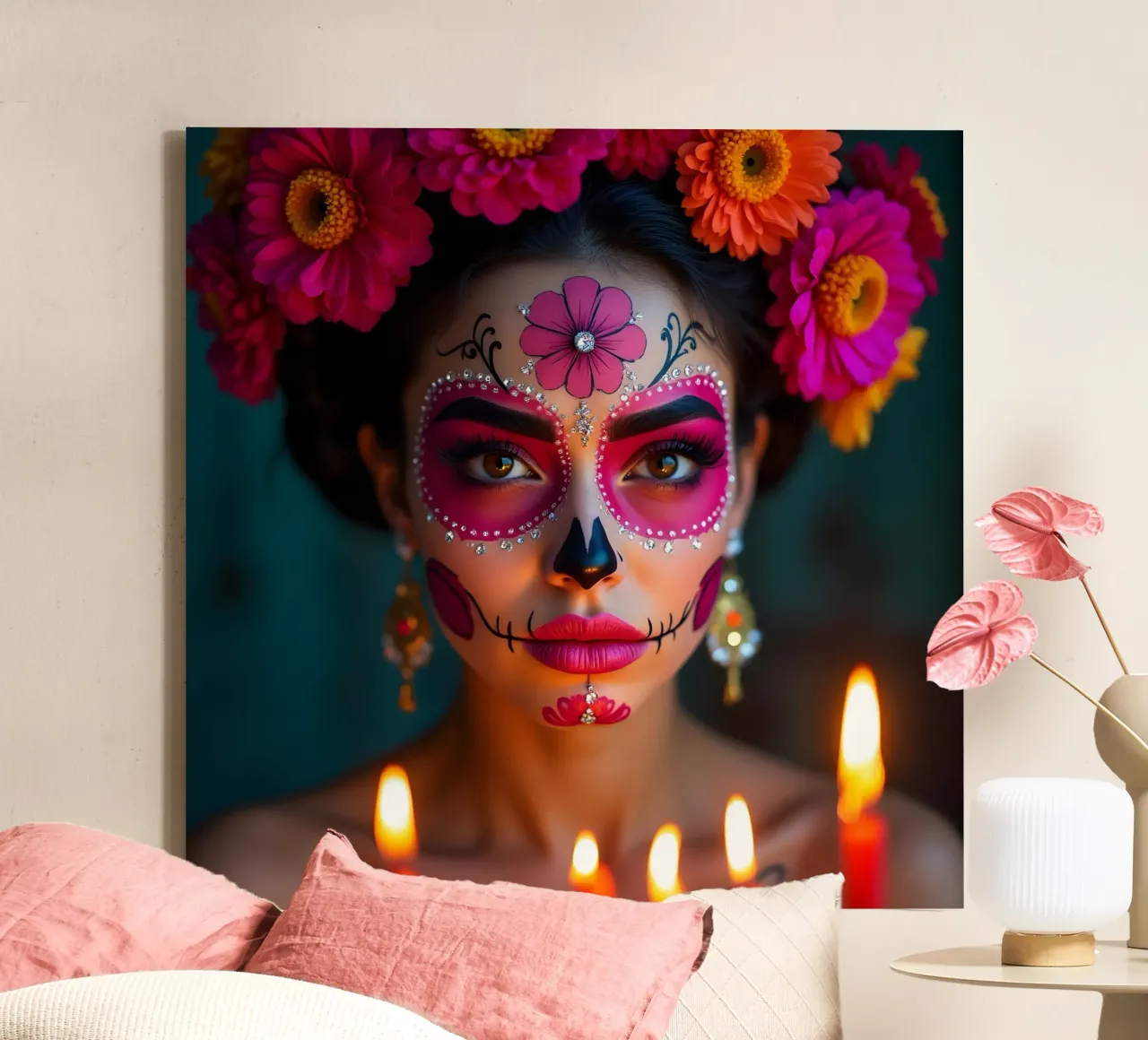 Dag van de Doden canvas met Baklijst van Anita's Dream