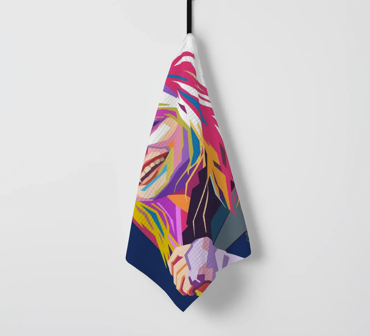 Hayley Williams pop art portrait tea towel by Hantamrata
