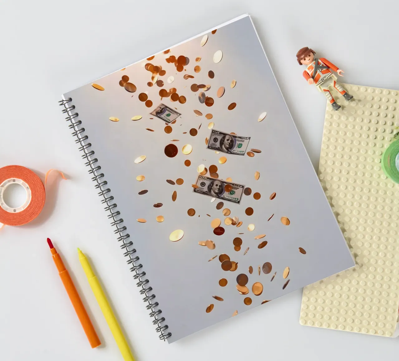 I Need A Dollar spiral notebook by Anita's Dream