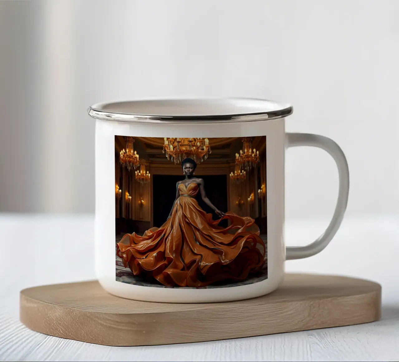 Abito di caffè tazza in smalto da Anita's Dream